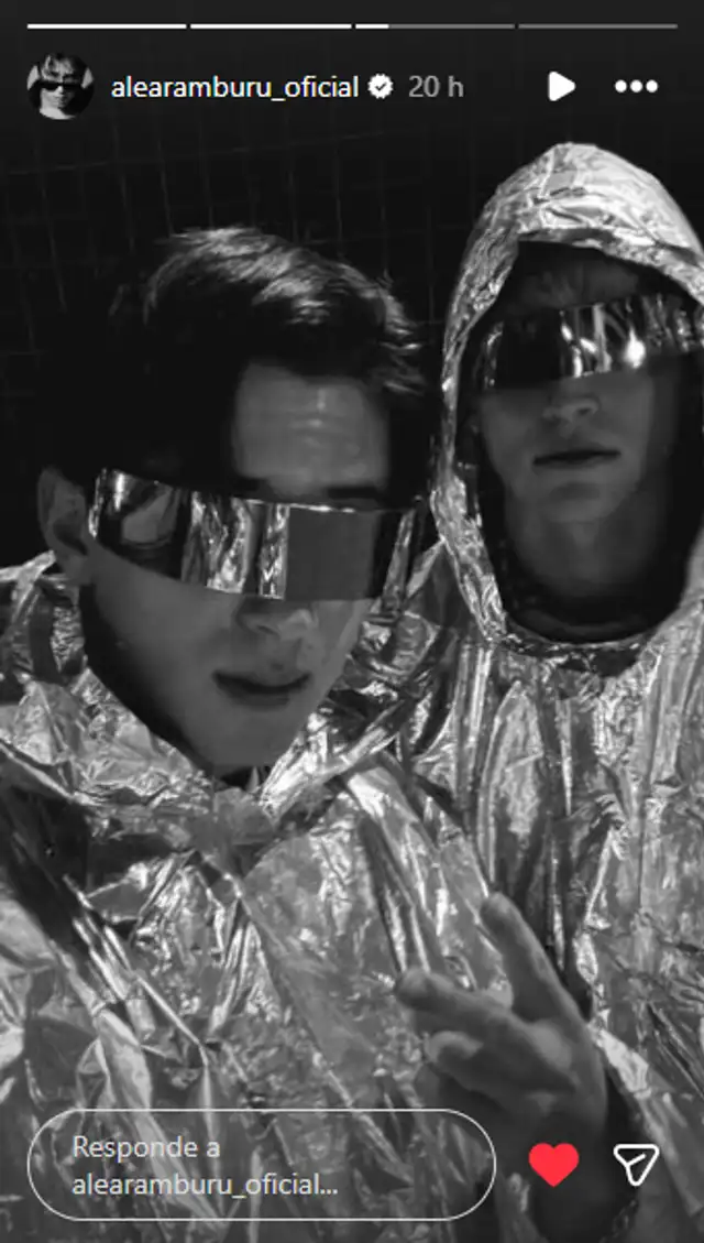  Alejandro y Gabi de Santos Bravos. Foto: captura Instagram Alejandro Aramburú   