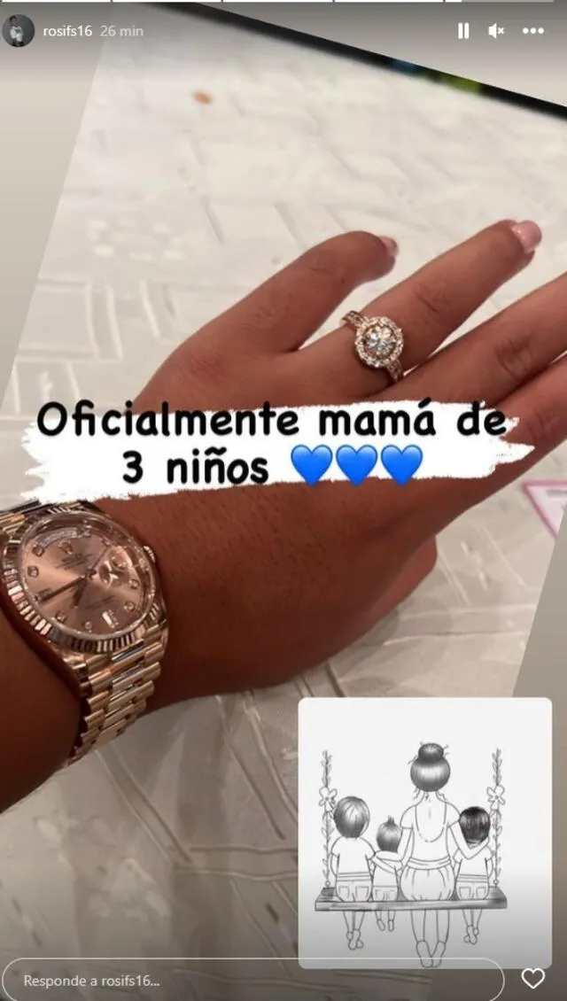 Rosa Fuentes disfruta de su tercer embarazo. Foto: Instagram/Rosa Fuentes   