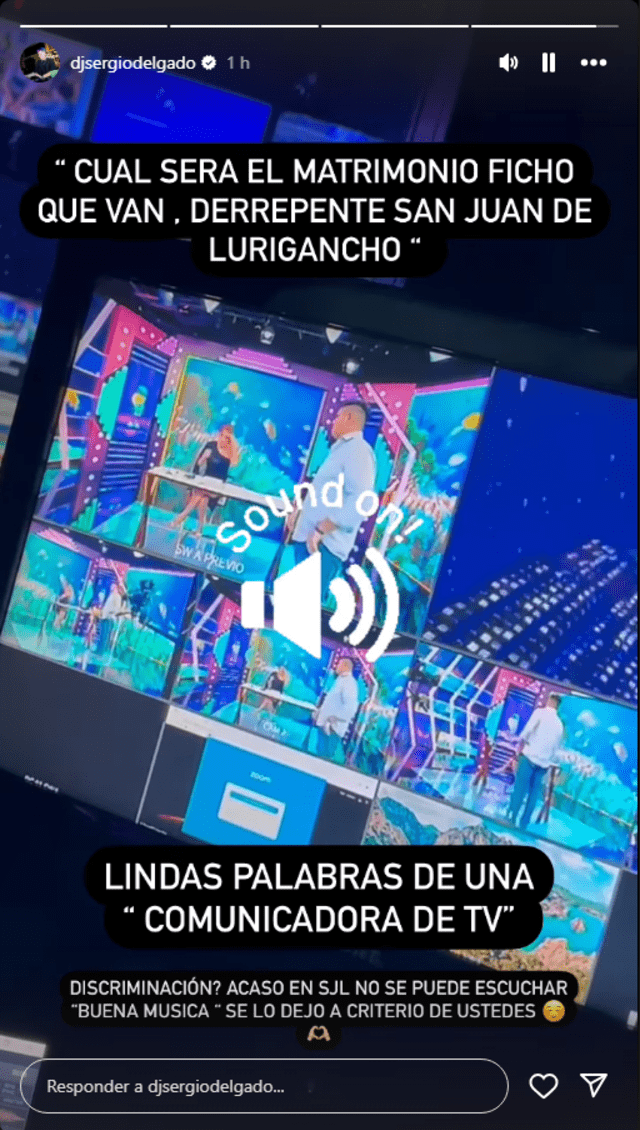 Dj Sergio Delgado hizo publicación sobre Magaly Medina. Foto: Instagram/Sergio Delgado   