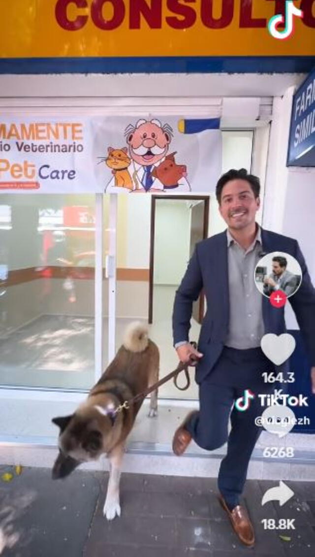 Víctor Herrera anuncio por TikTok la próxima apertura de Simi Pet Care. Foto: @@vicglezh Víctor Herrera anuncio por TikTok la próxima apertura de Simi Pet Care. Foto: @@vicglezh