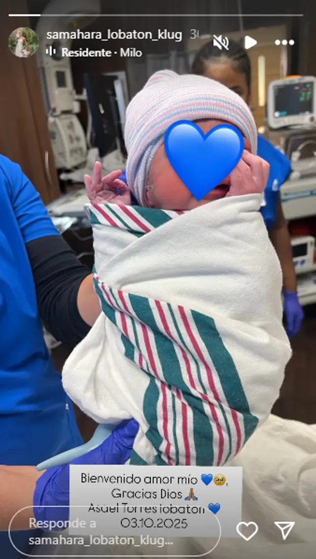  Nace el primer varón de Samahara Lobatón y Bryan Torres. Foto: captura Instagram 