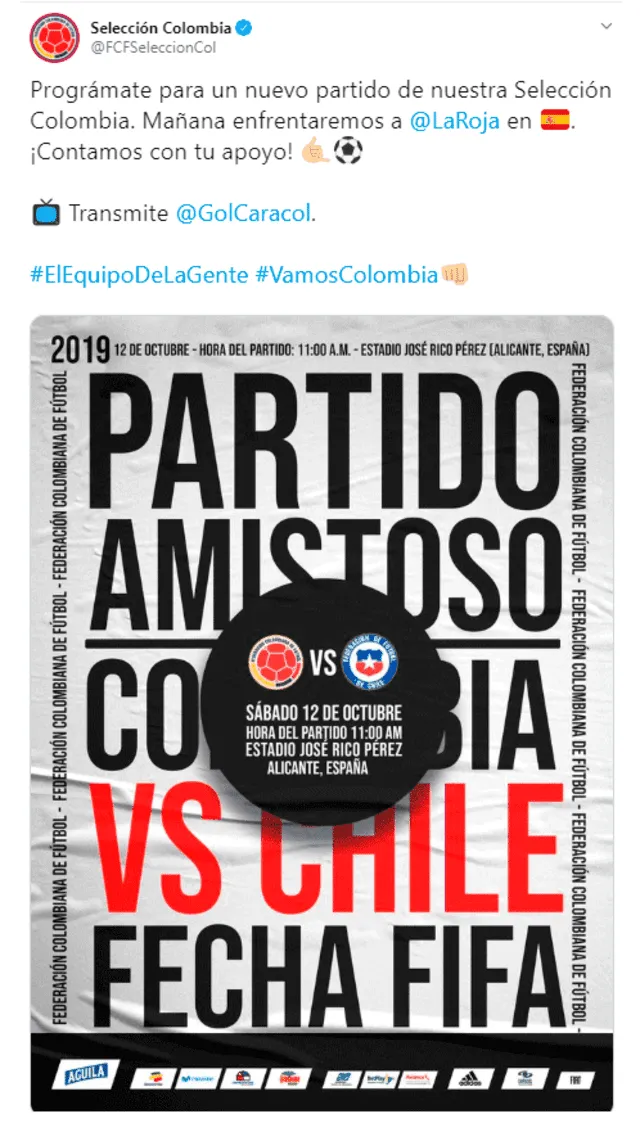 Colombia vs. Chile