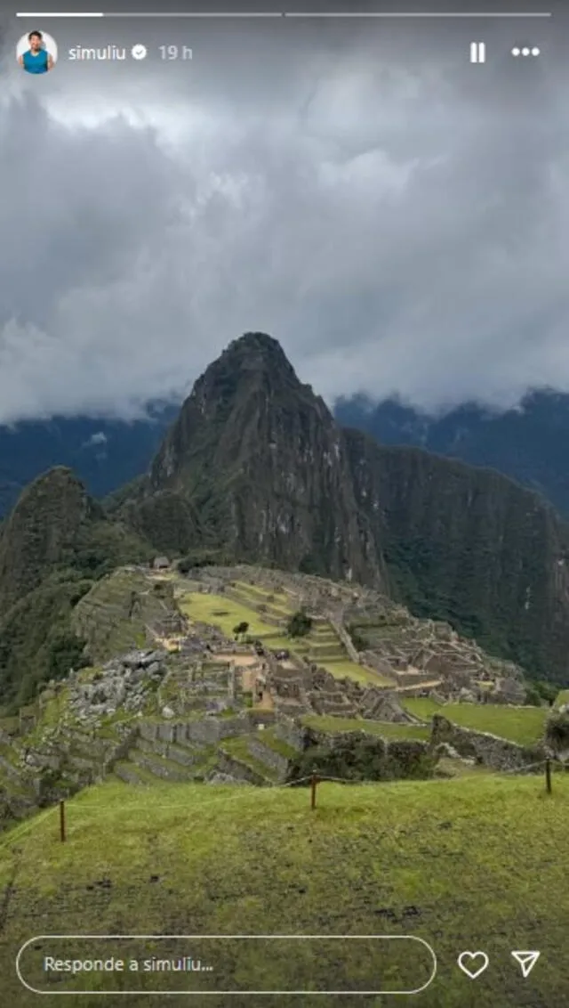  Simu Liu visitó Machu Picchu el 30 de diciembre. Foto: Captura Instagram   