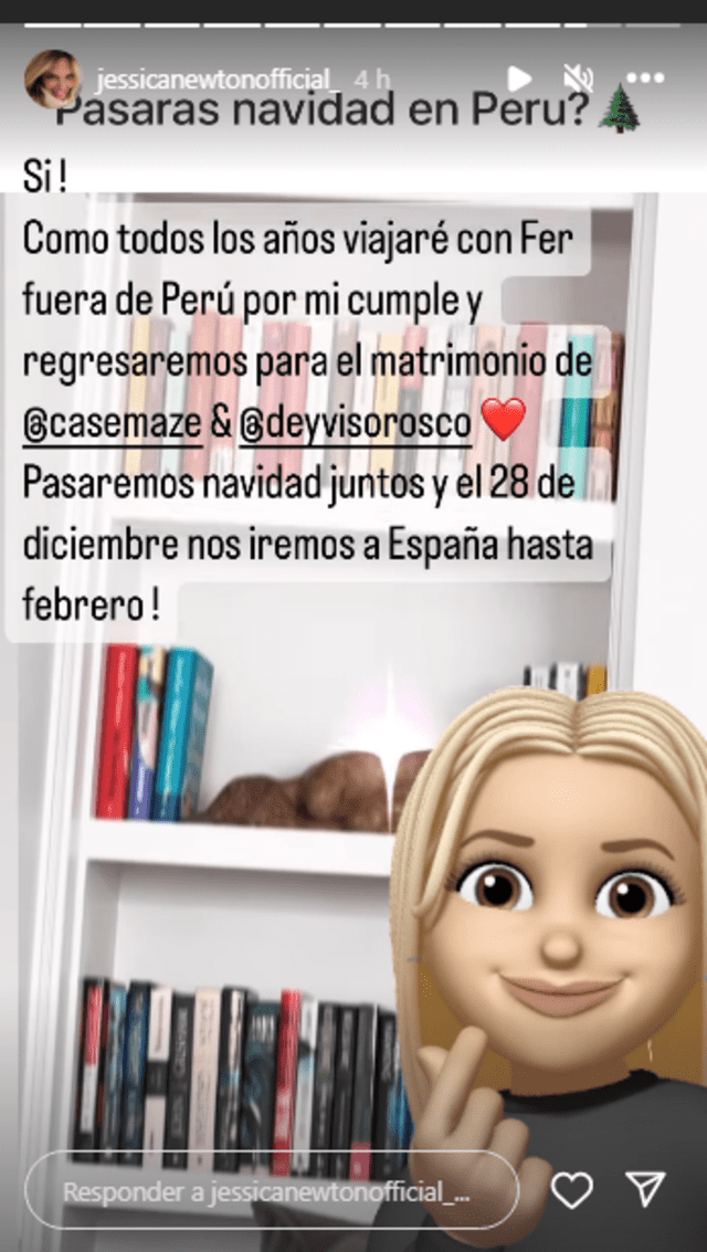 Jessica Newton habla del matrimonio de Deyvis Orosco y Cassandra Sánchez. Foto: Instagram/Jessica Newton   