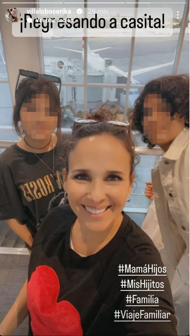 1.8.2022 | Historia de Erika Villalobos a su regreso a Estados Unidos. Foto: captura Instagram