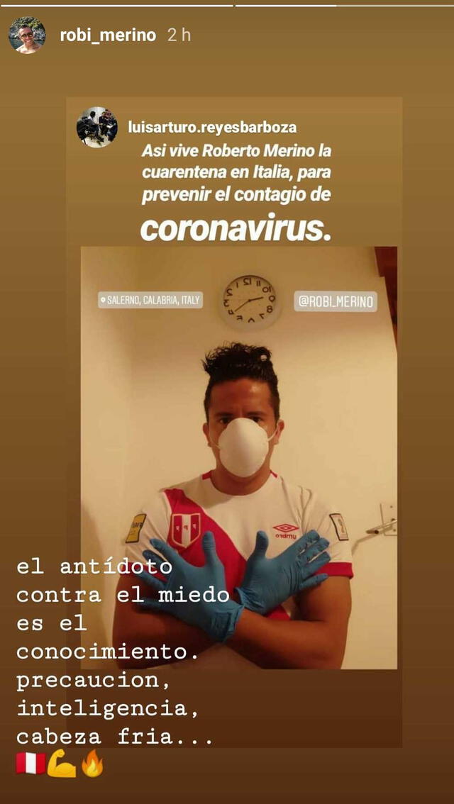 Coronavirus: Roberto Merino se encuentra en cuarentena en Italia