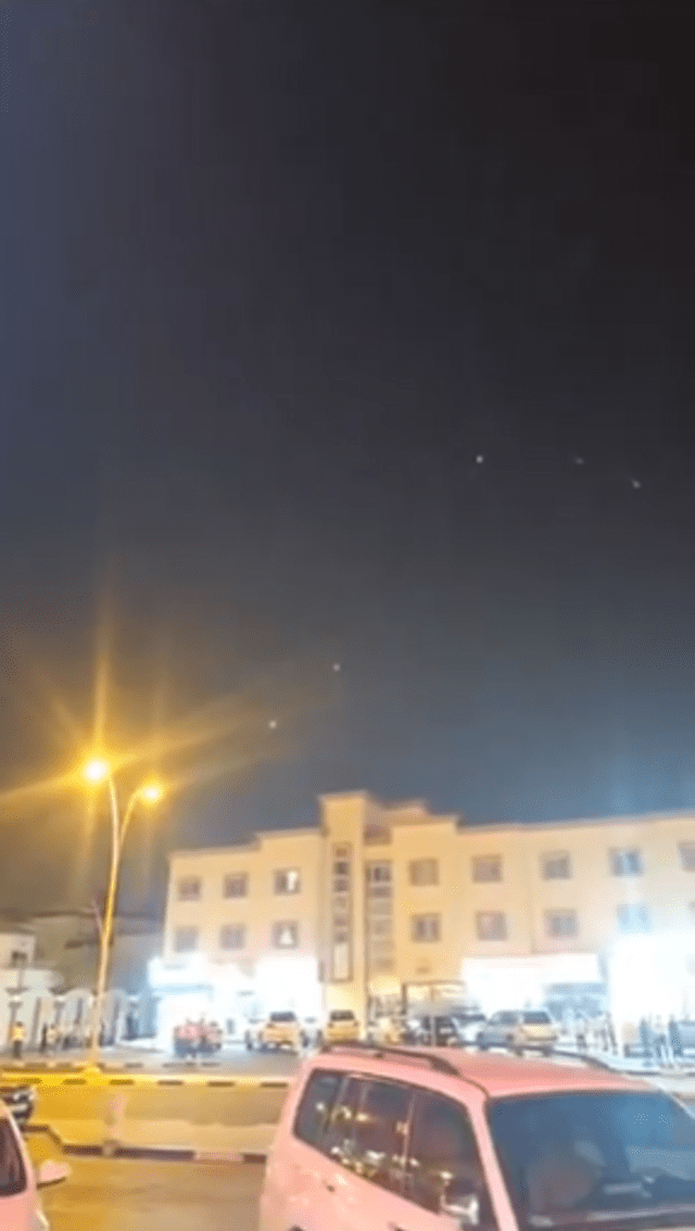 La gente de Doha presenció al sistema antiaéreo en acción. Foto: X La gente de Doha presenció al sistema antiaéreo en acción. Foto: X