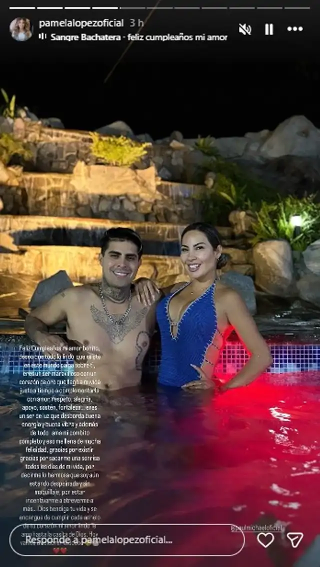 Pamela López y Paul Michael. Foto: Instagram Pamela López y Paul Michael. Foto: Instagram