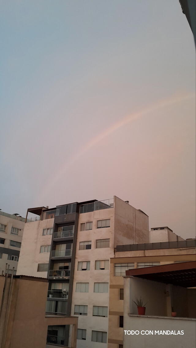 Lluvia en Lima Metropolitana se presentó después de la aparición del arcoíris. Foto: difusión   