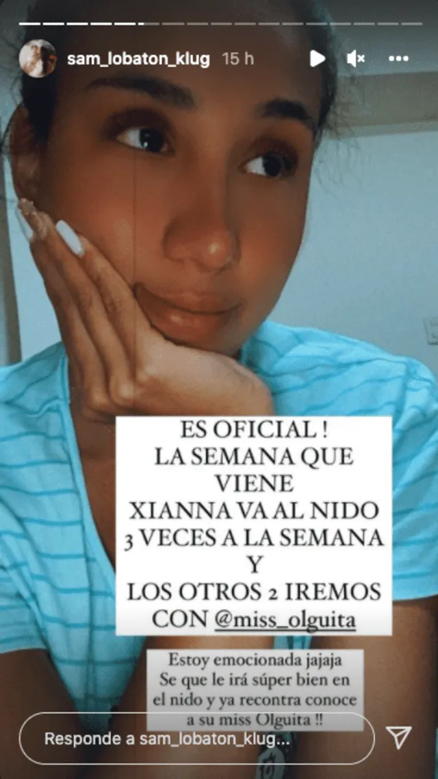 Samahara Lobatón ya inscribió a su hija en el nido