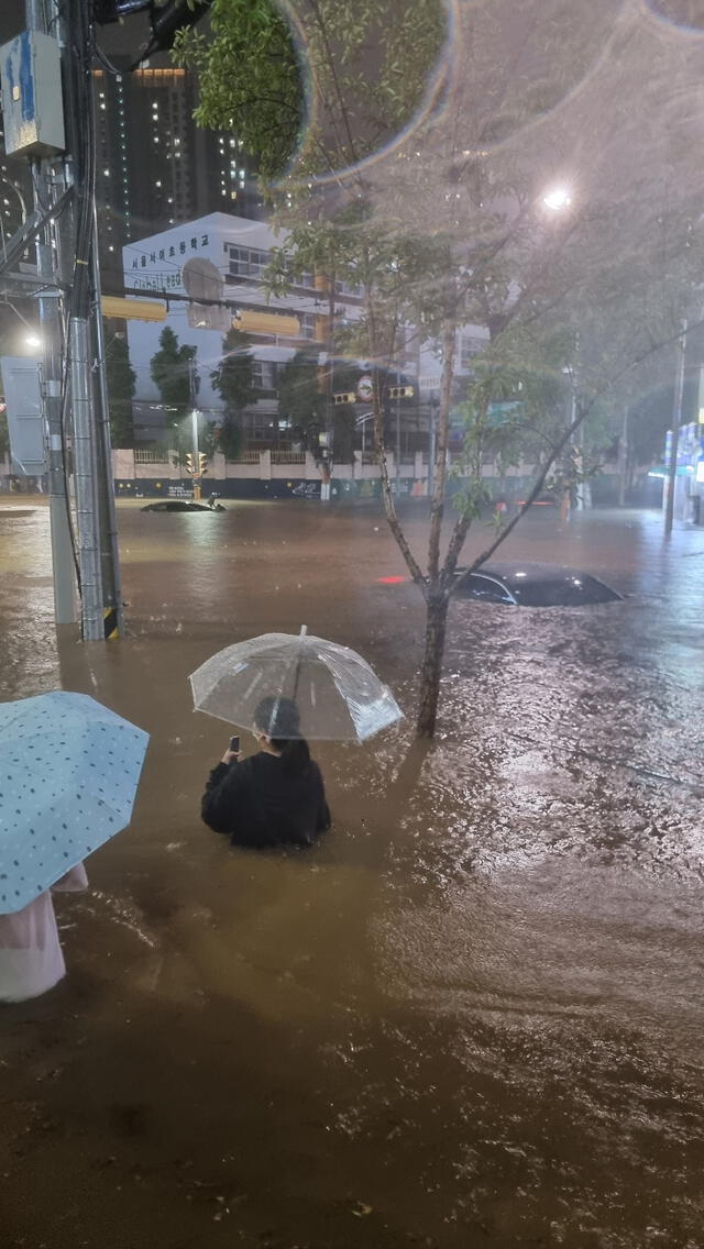 Corea del Sur, inundaciones 2022, lluvia