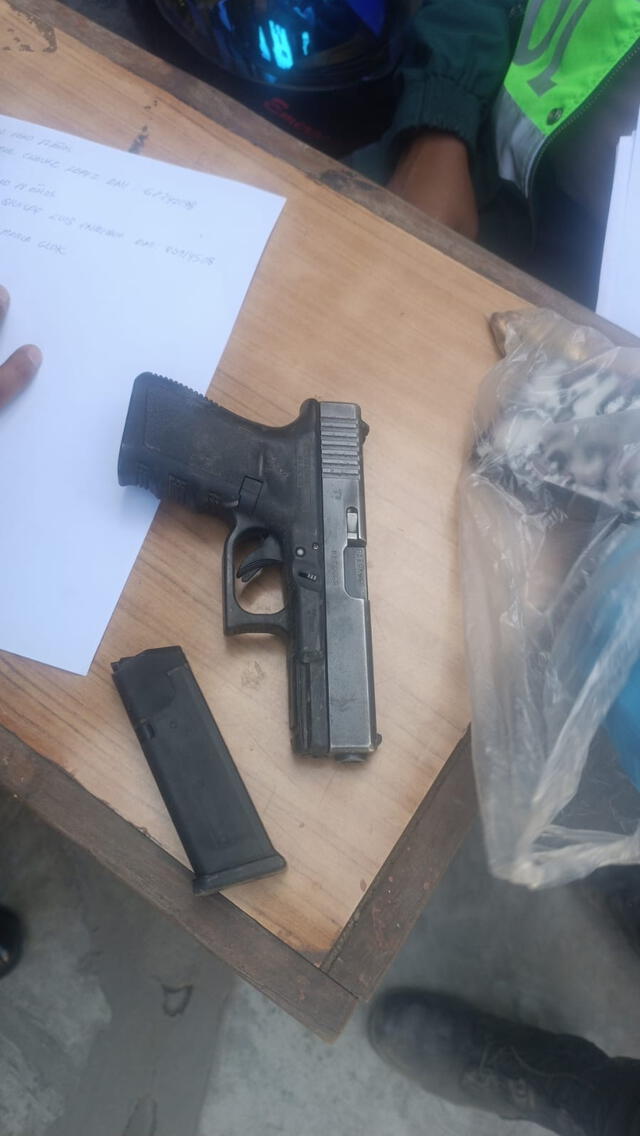 Esta fue el arma que fue incautada por la policía. Foto: PNP   