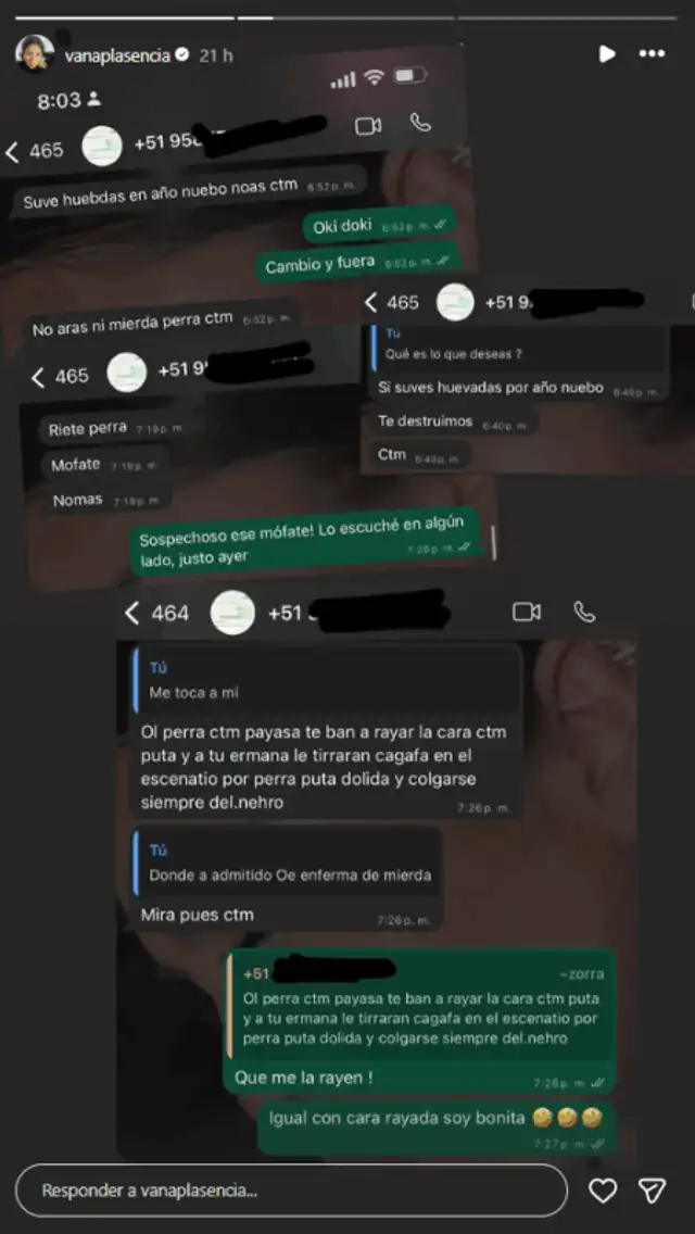 Amenazas a la hermana de Yahaira Plasencia   