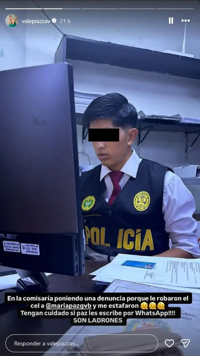 Valeria Piazza fue a la comisaría a denunciar tras ser víctima de estafa.