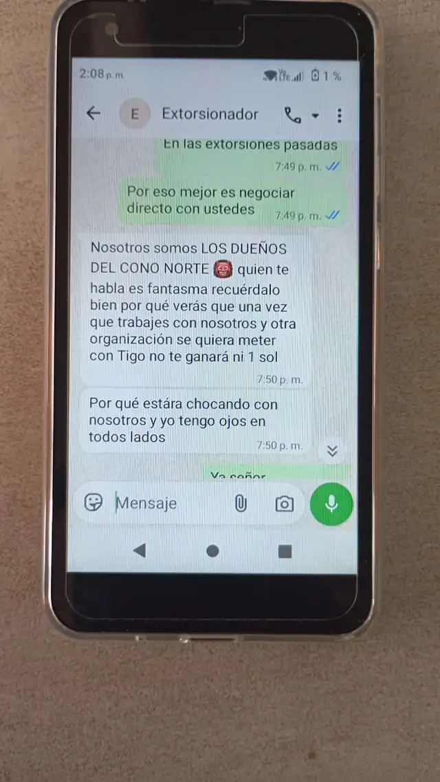 Extorsiones de las nuevas bandas criminales. Foto: Francisco Erazo   