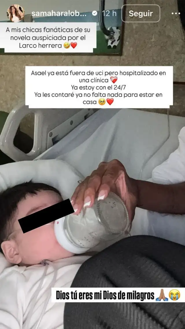 El hijo menor de Samahara Lobatón salió de UCI.