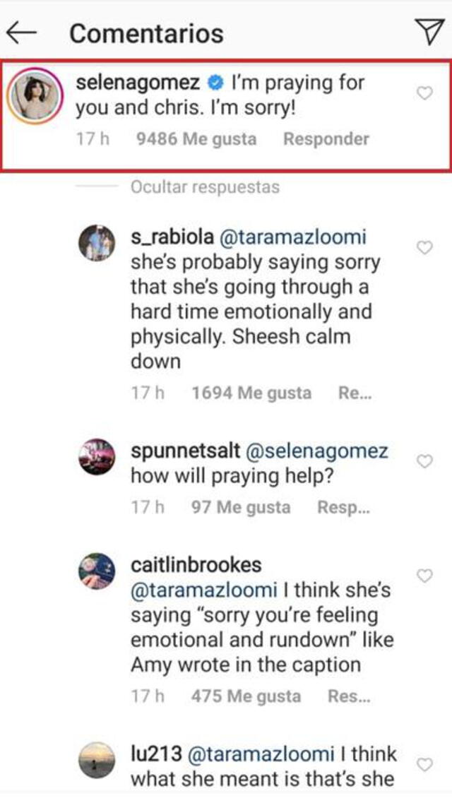 Respuesta de Selena Gómez ante críticas.