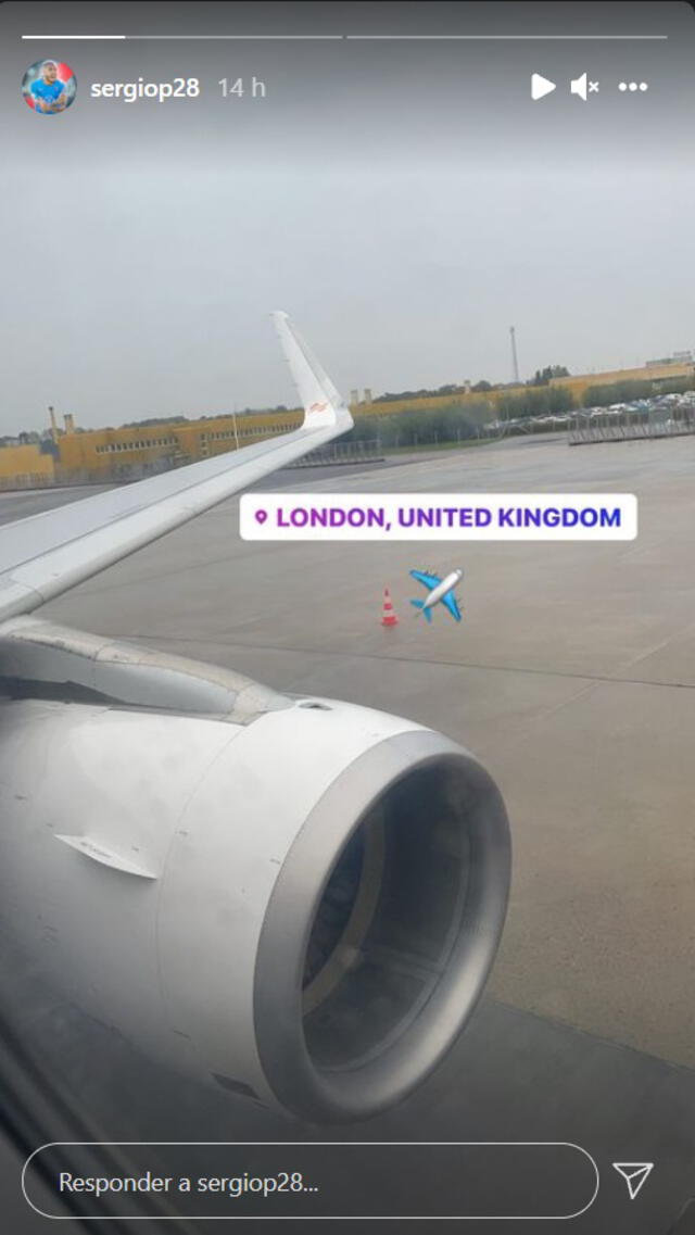 Peña publicó en su Instagram su arribo a Londres junto con sus compañeros del Malmo. Foto: captura Instagram