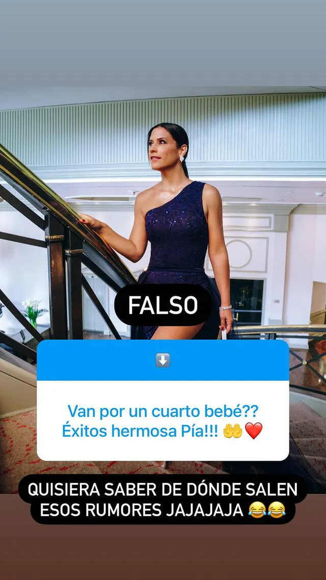 María Pía descarta embarazo. Foto: captura/Instagram