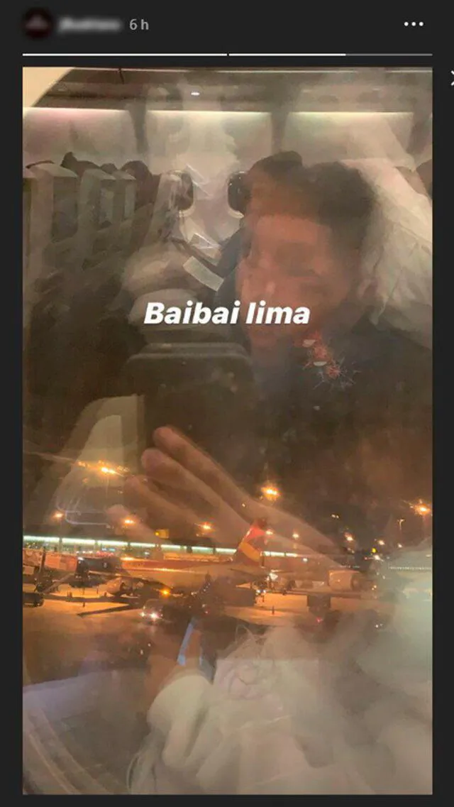 Publicación en Instagram de hijo de Jefferson Farfán anunciando partida de Lima.