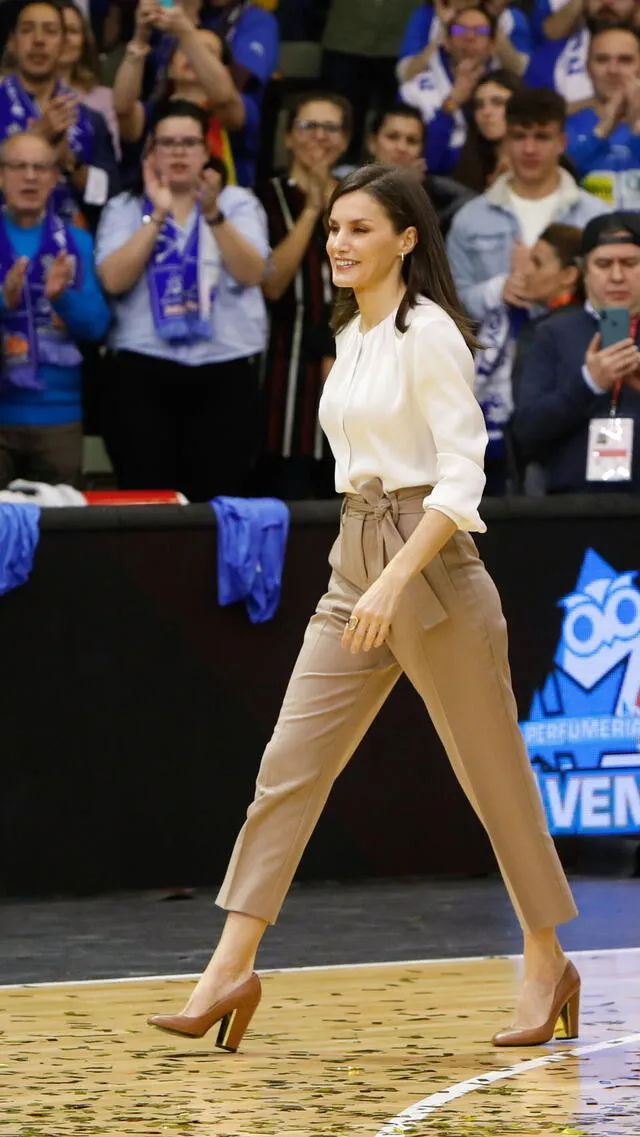 Letizia en la Final de la Copa de Su Majestad la Reina de Baloncesto Femenino. Foto: difusión