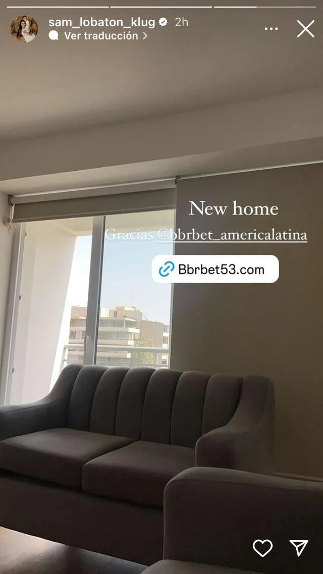 Samahara Lobatón tiene nueva vivienda y lo mostró en Instagram. Foto: captura de Instagram/Samahara Lobatón   