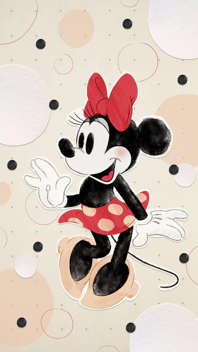 Minnie ha ido evolucionando en el tiempo, pero nunca dejó sus lunares (Cortesía: Disney)