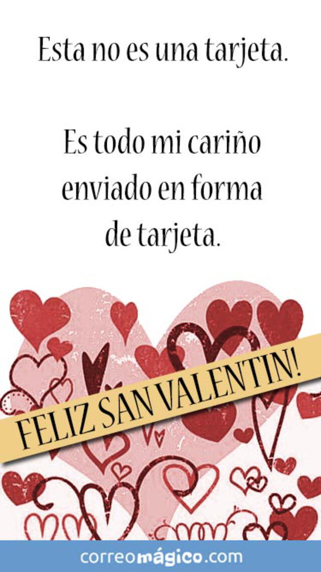 Tarjetas de San Valentín. Foto: Correo mágico