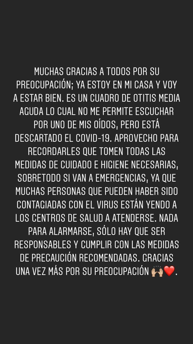 Andrés Wiese descartó que tenga coronavirus. Foto: Instagram.