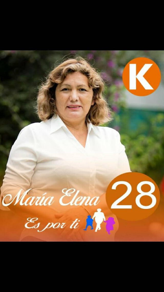 Maria Elena Rios Suárez, candidata por Fuerza Popular a la municipalidad de Independencia en las Elecciones Regionales y Municipales 2022. Foto: Facebook
