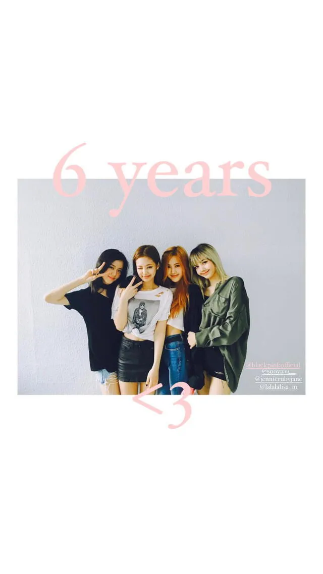 Aniversario de BLACKPINK. Foto: Instagram/roses_are_rosie