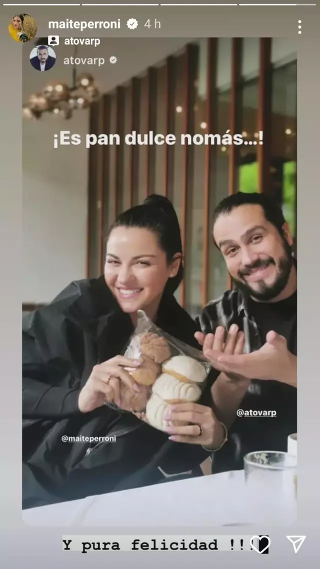 Maite Perroni le quitó importancia a los rumores de embarazo mediante las redes sociales.