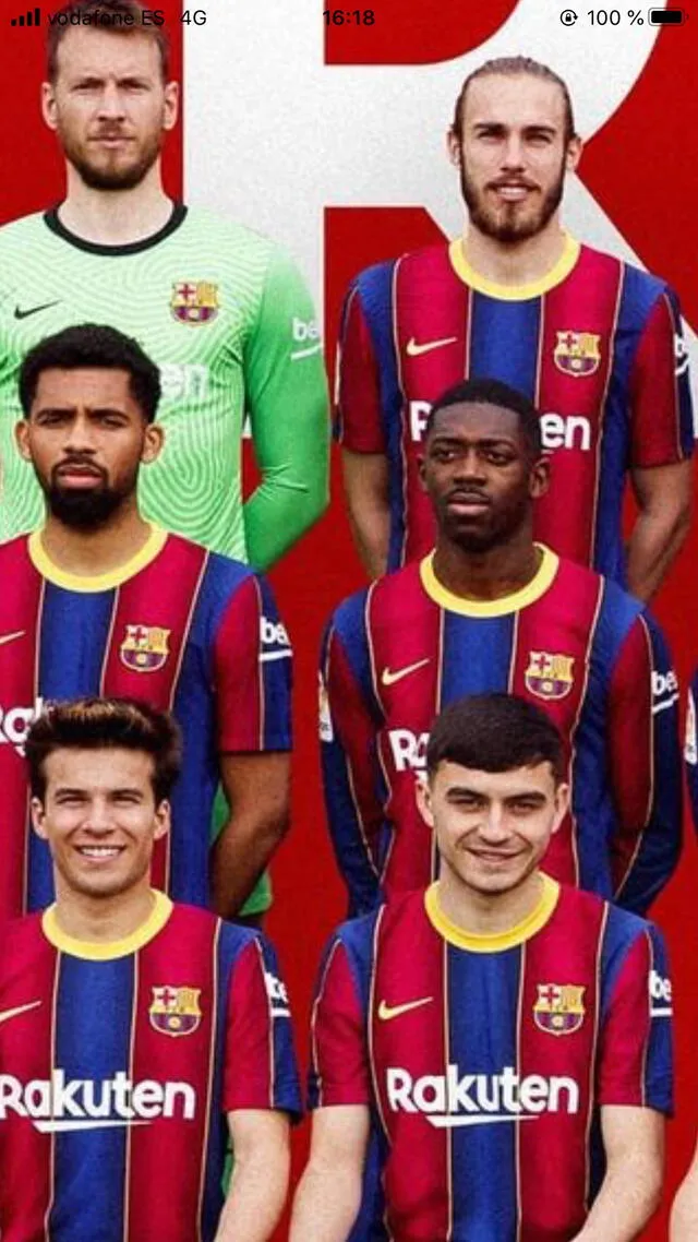 Mirada perdida de Dembélé. Foto: FC Barcelona