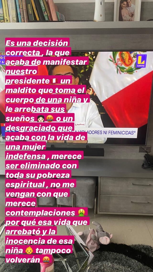 Génesis Tapia se pronuncia en Instagram. Foto: Instagram.