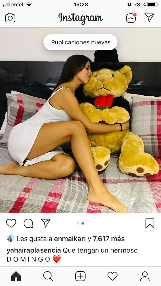 Yahaira Plasencia muestra regalo de Jefferson Farfán