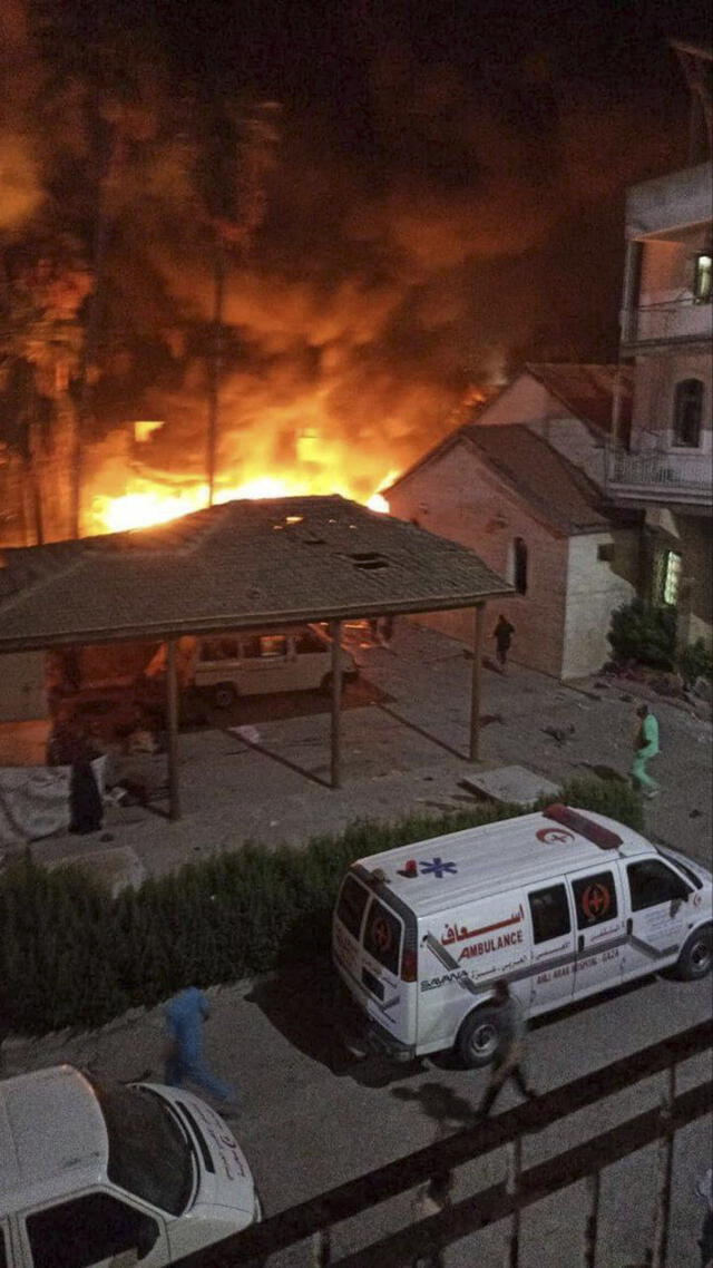 Cerca de 500 muertos en un bombardeo israelí en un hospital de Gaza. Foto: EFE   