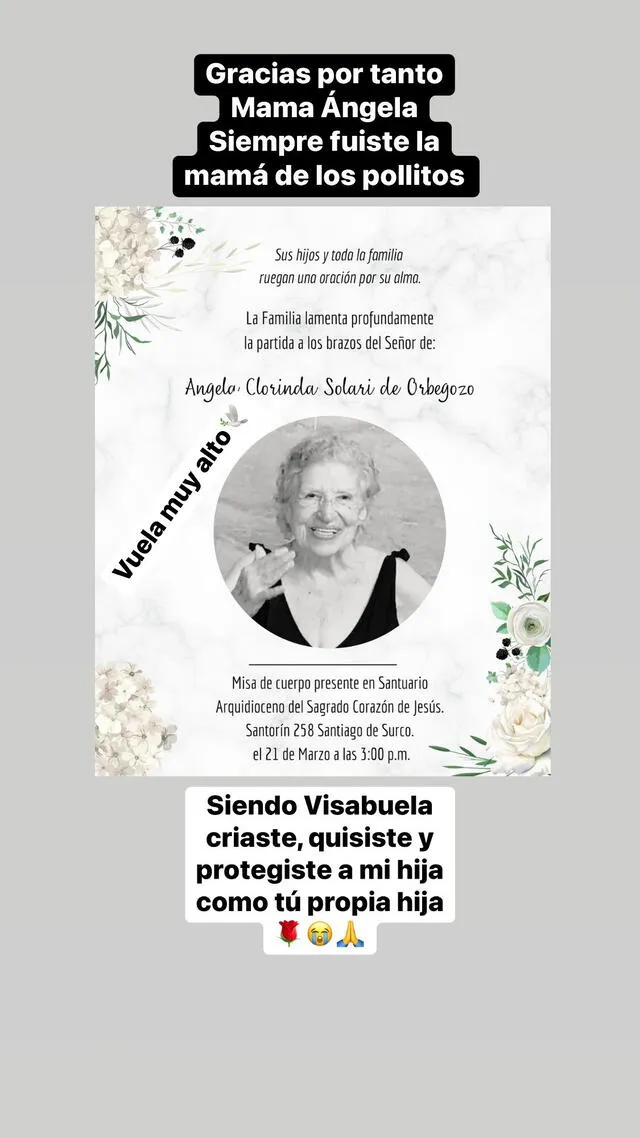  Raúl Marquina compartió emotivo mensaje tras fallecimiento de abuela de Melissa Klug. Foto: Instagram/Raúl Marquina   