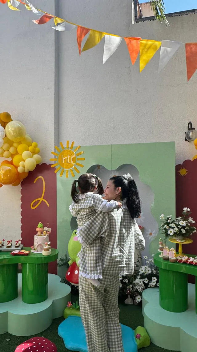  Segundo cumpleaños de Inti, hija de Cazzu y Christian Nodal. Foto: Instagram   