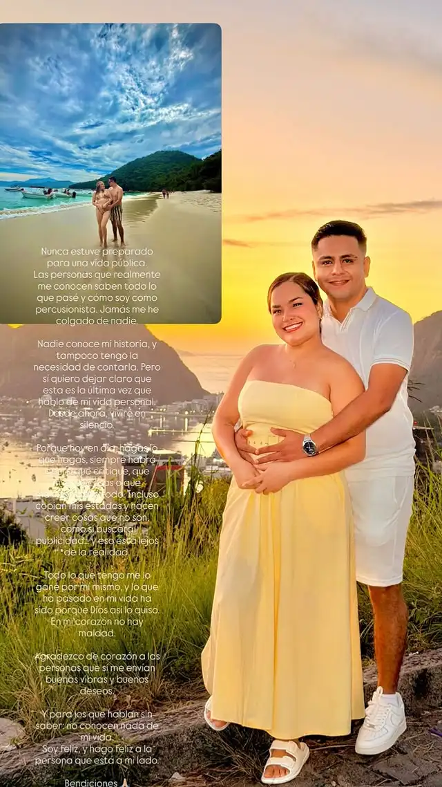 Jhon Peña y Lesly Aguila son pareja. Foto: Instagram.  