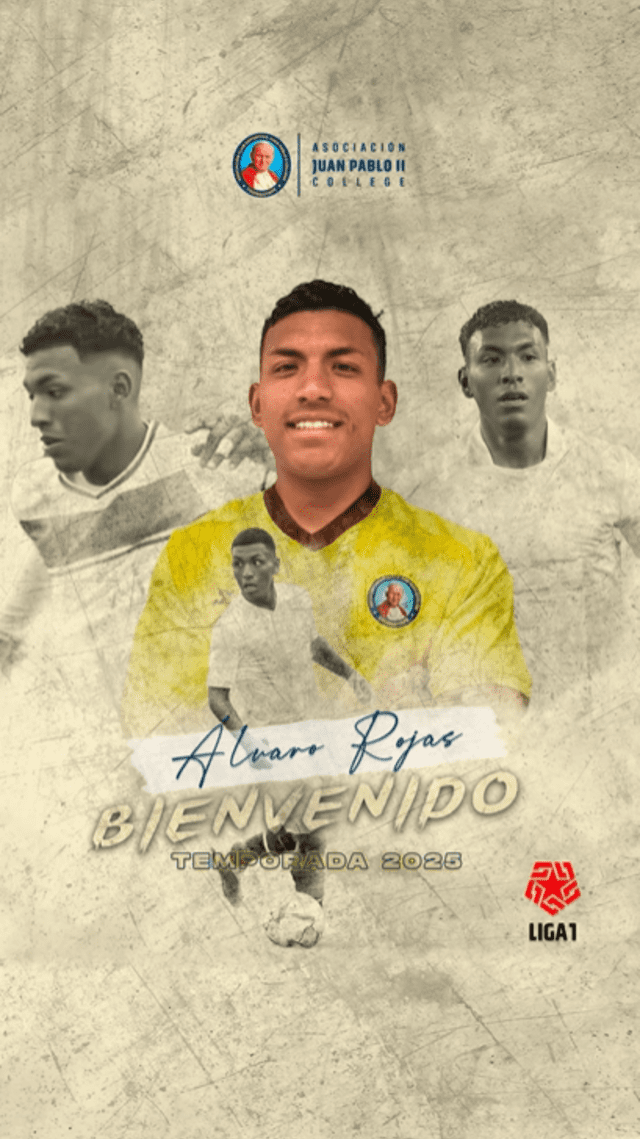 Álvaro Rojas fue presentado en Juan Pablo II. Foto: Asociación Club Deportivo Juan Pablo II College Chongoyape/Facebook   