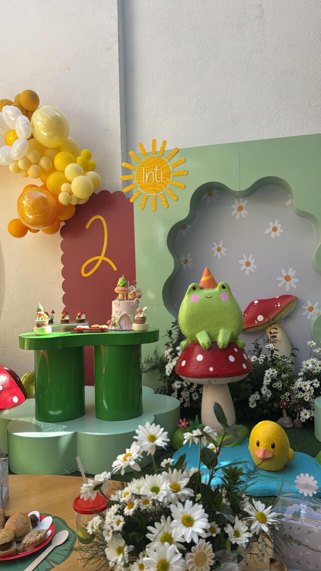  Segundo cumpleaños de Inti, hija de Cazzu y Christian Nodal. Foto: Instagram   