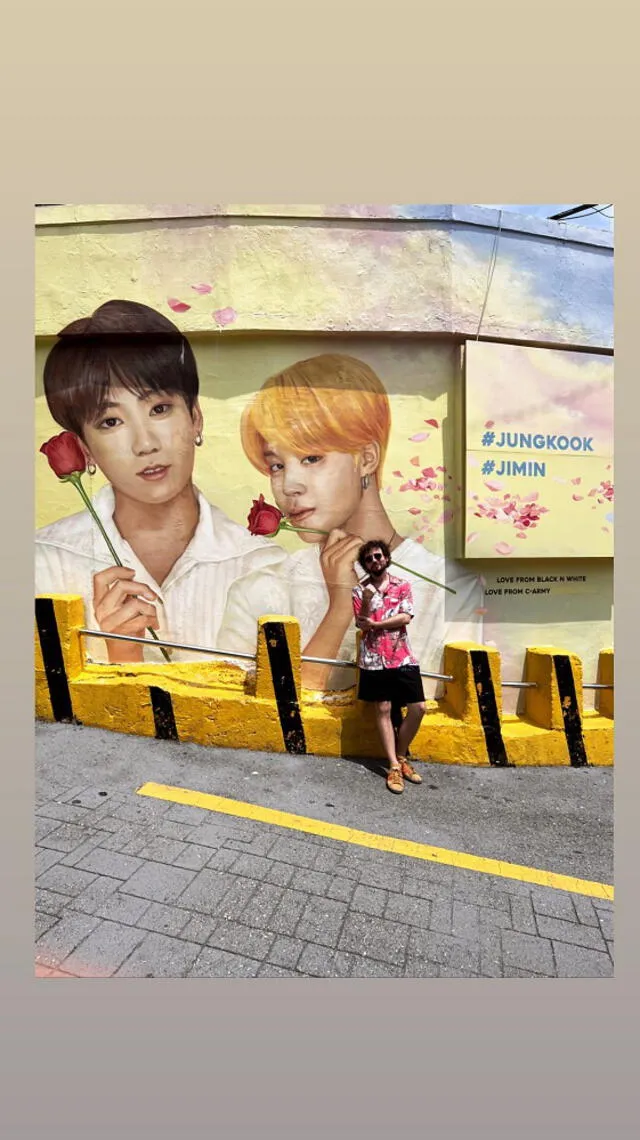 BTS Jungkook Jimin Luisito Comunica mural Busan Corea del Sur