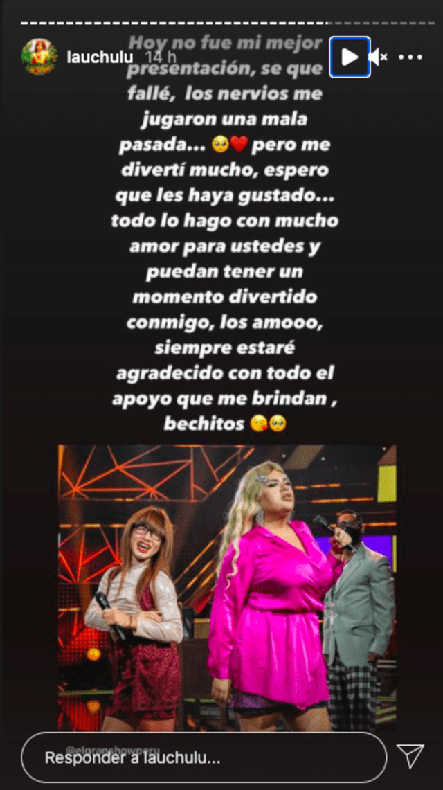 La Uchulú se disculpa por sentencia en El artista del año.