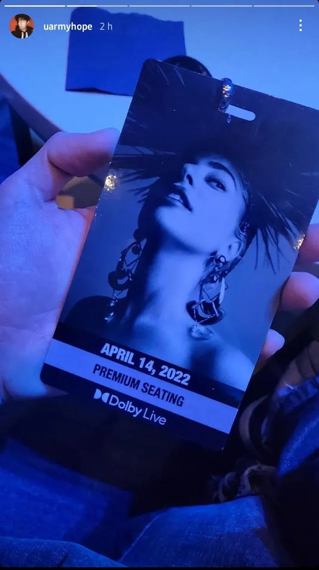 J-Hope compartió su experiencia en el show de Lady Gaga. Foto: Instagram