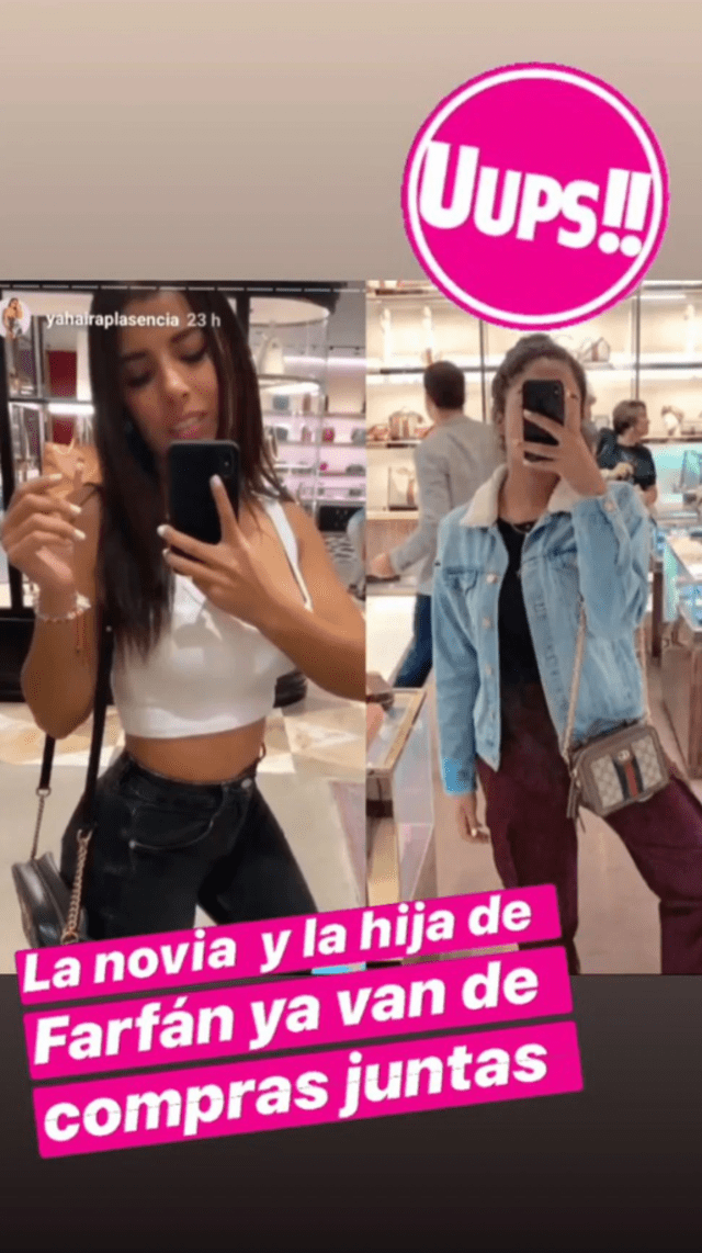 Yahaira Plasencia y la hija de Jefferson Farfán de compras en Miami