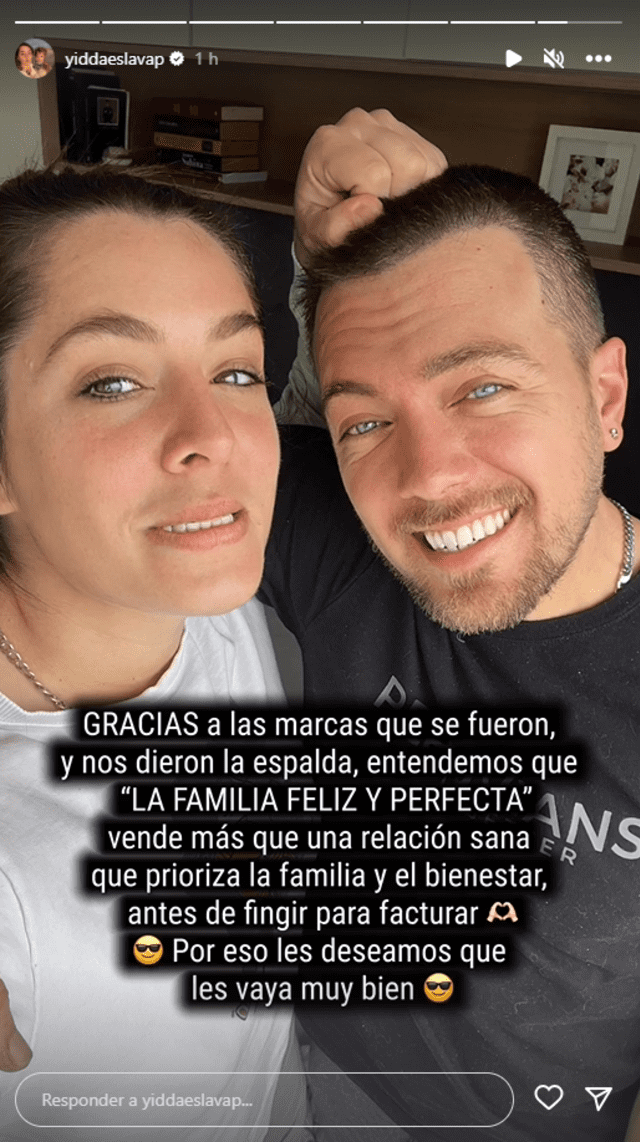  Yiddá Eslaba y Julián Zucchi eguirán manteniendo una amistosa relación de padres, pese al fin de su romance. Foto: Instagram/ Yiddá Eslaba    