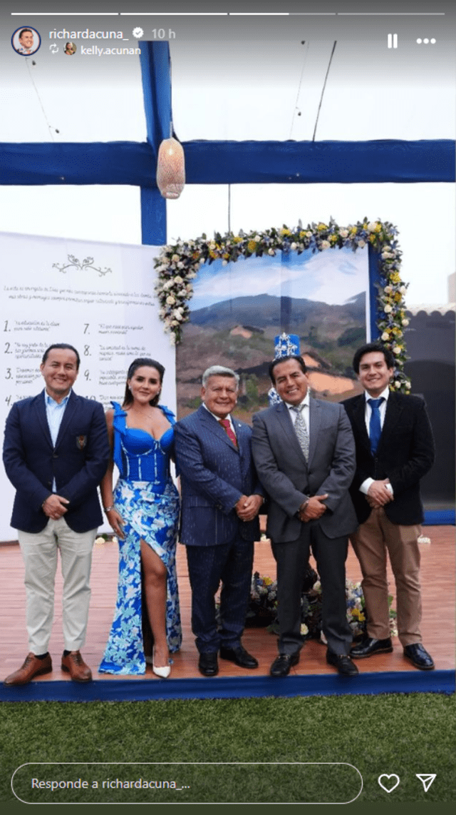  Richard Acuña comparte fotografías junto a sus hermanos y padre César Acuña. Foto: captura de pantalla/Instagram/Richard Acuña   