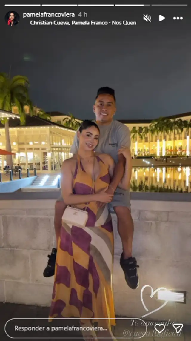 Cueva y Pamela Franco. Foto: Instagram   
