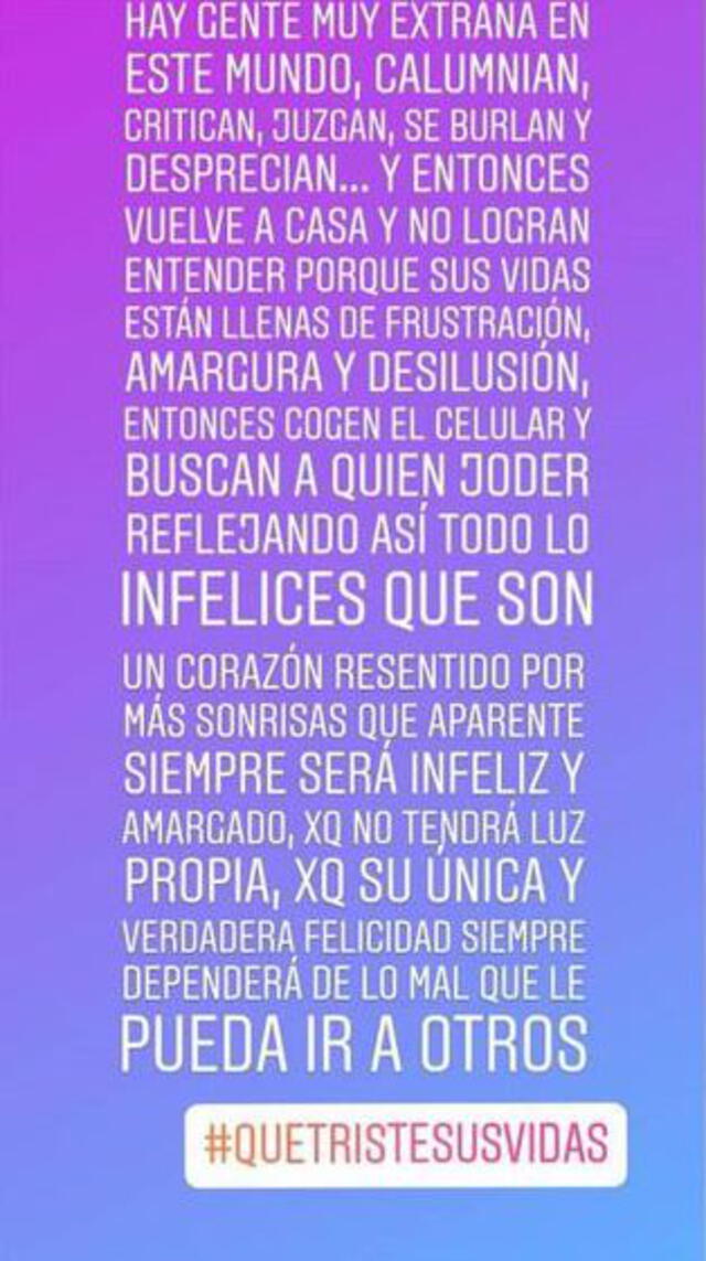 Claudia Díaz defiende a Pedro Gallese en Instagram