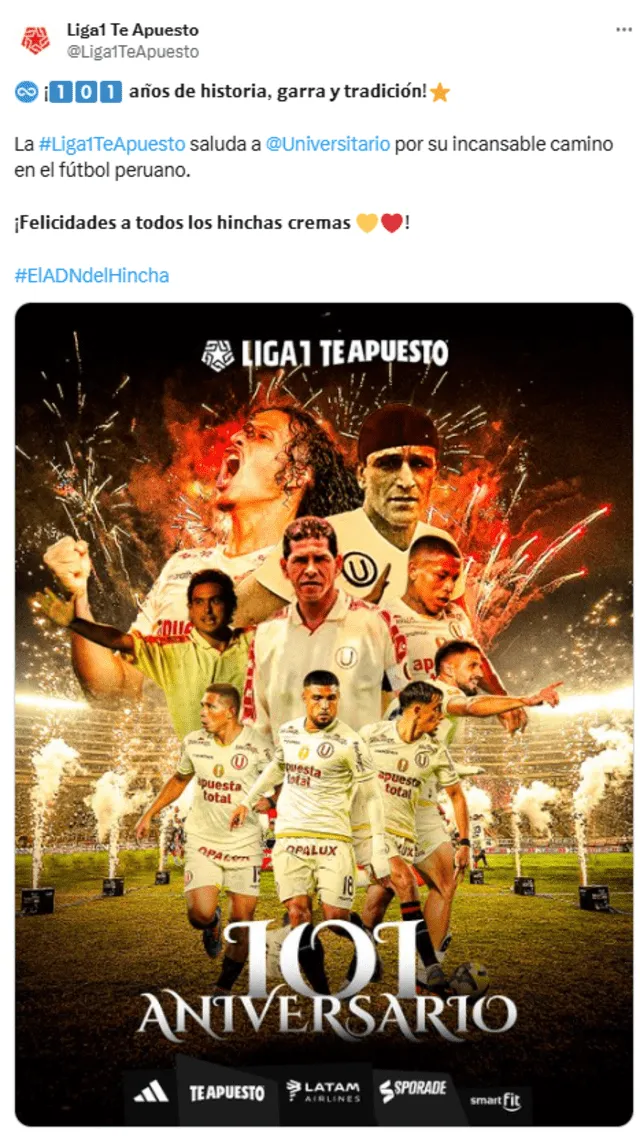 Saluda de la Liga 1 Saluda de la Liga 1